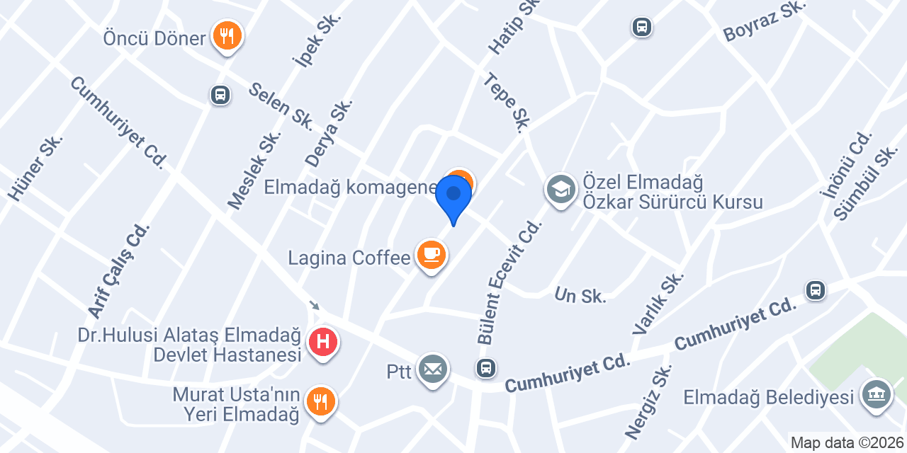 Helvacı Ali Elmadağ konumu