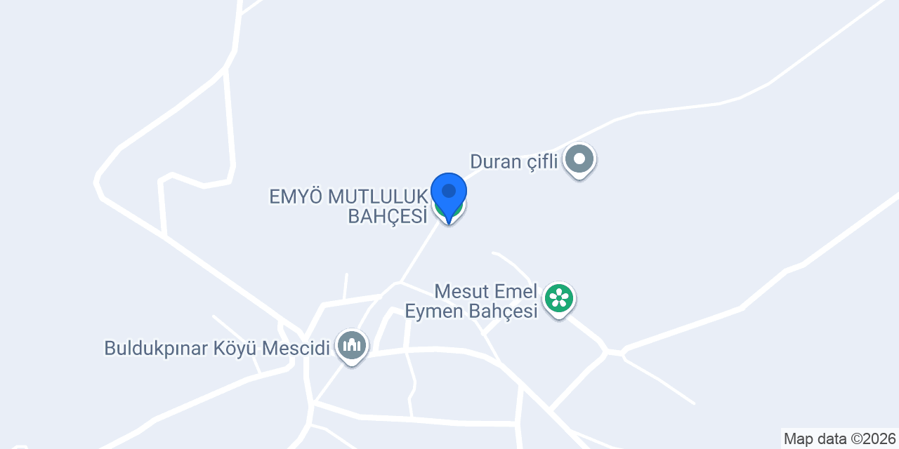 EMYÖ MUTLULUK BAHÇESİ konumu