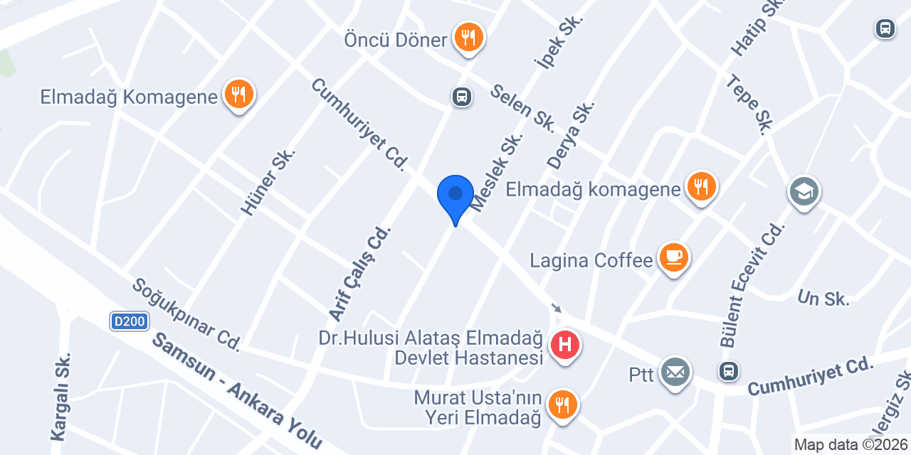 Diş Hekimi Abdullah PARILDAR konumu