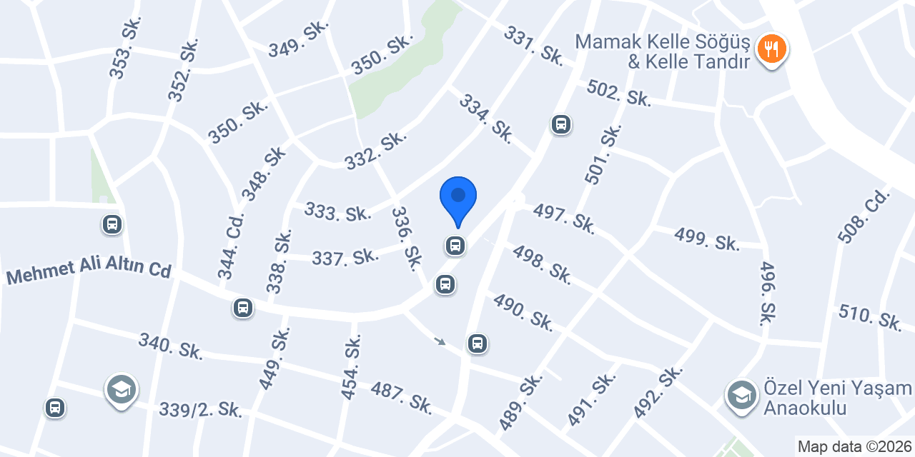 Grand Ünlü Düğün Sarayı konumu