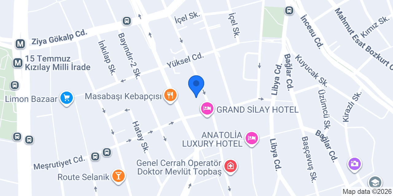 Blue Dental Ankara konumu