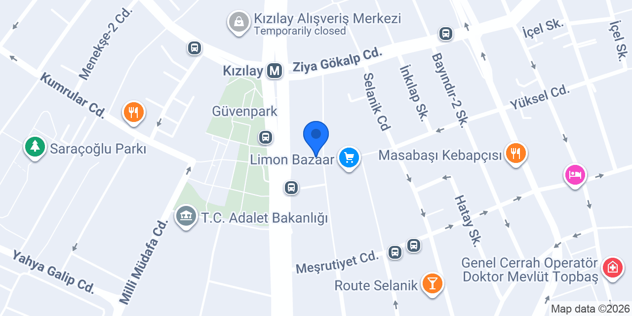 Bulvar Kızılay Eczanesi konumu