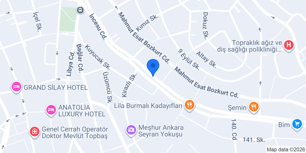 Özel birlik mithatpaşa sürücü kursu konumu