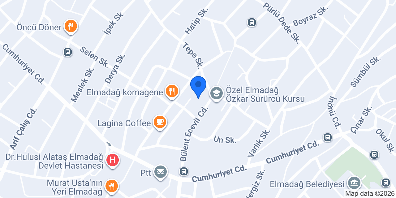 Elmadağ İlçe Nüfus Müdürlüğü konumu