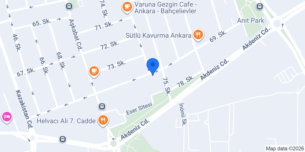 Sandal Meze Balık konumu
