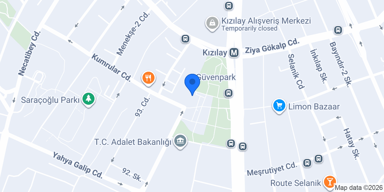 Ankara Dil Akademisi konumu