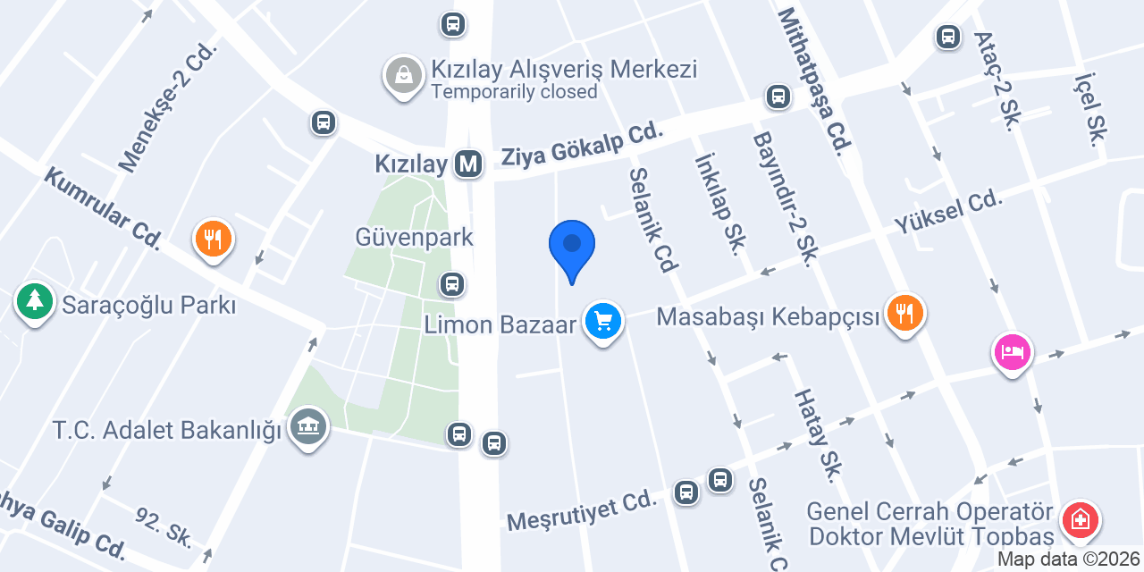 Dost Kitabevi konumu