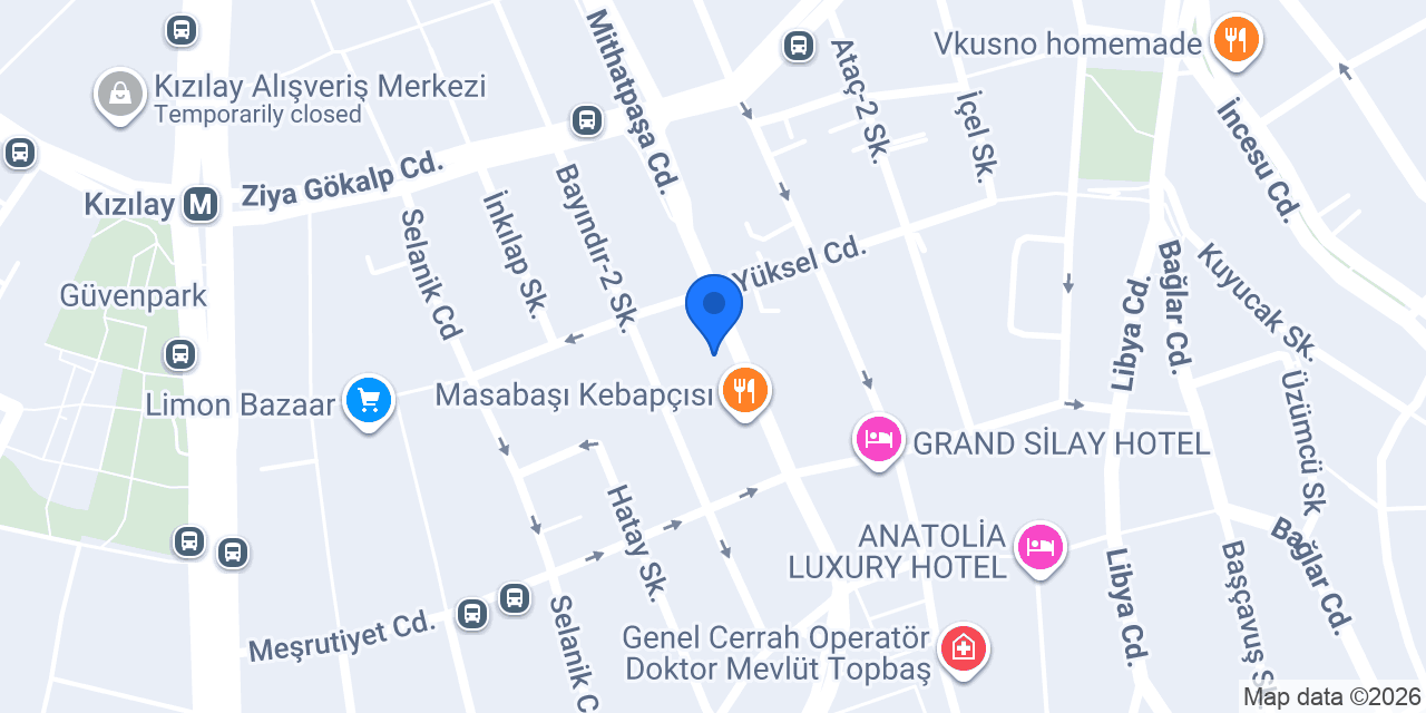 Özgür Sürücü Kursu konumu