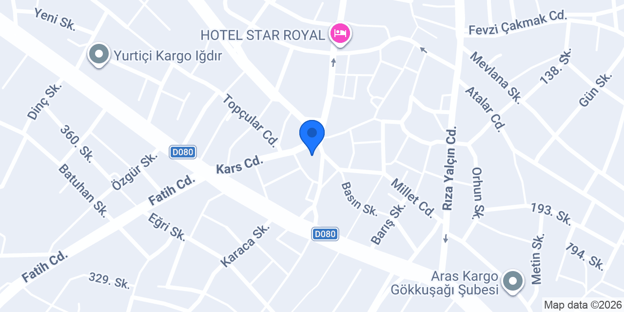 Iğdır Öz Adıyaman Çiğ Köftesi konumu