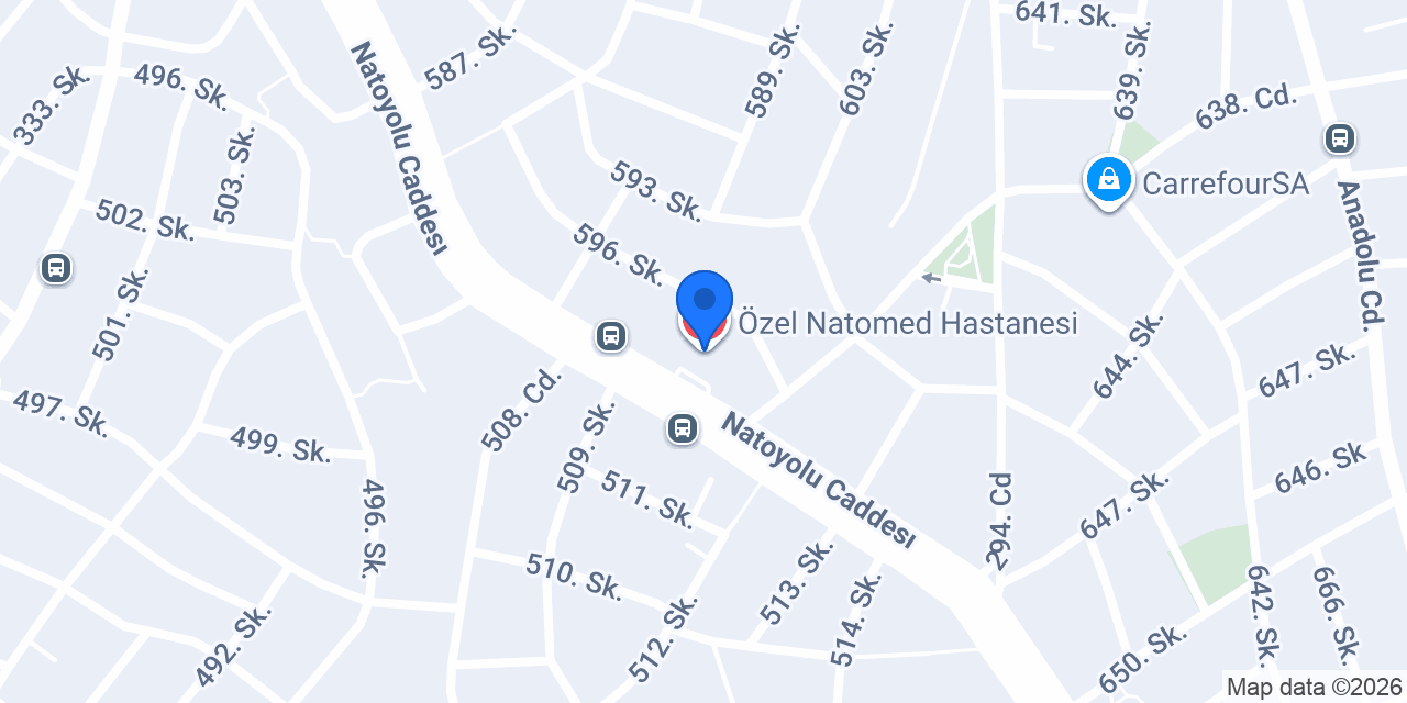 Özel Natomed Hastanesi konumu