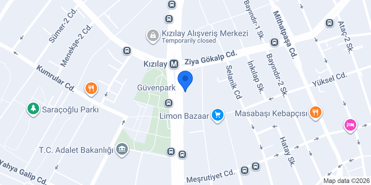 Ankara Kızılay Botoks Ve Dolgu Merkezi konumu