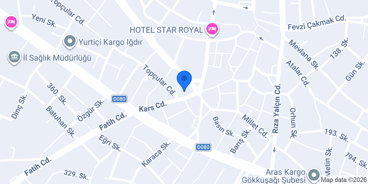 Iğdır'da Kebap Pizza Pide Lahmacun konumu