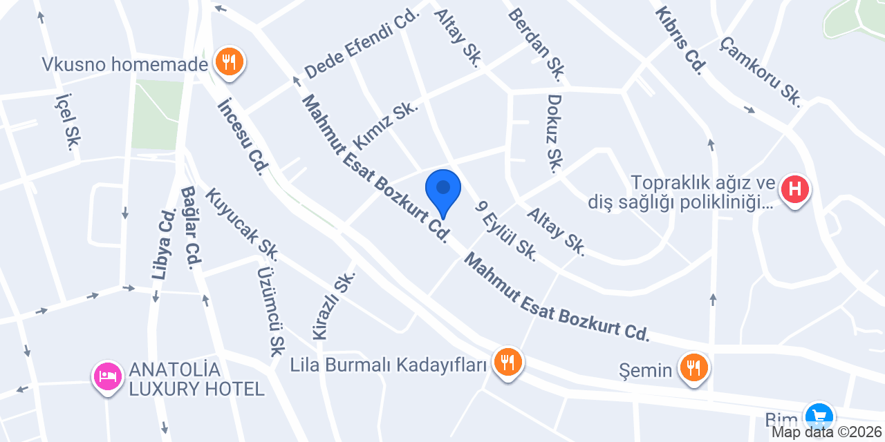 İncesu Tesisat konumu