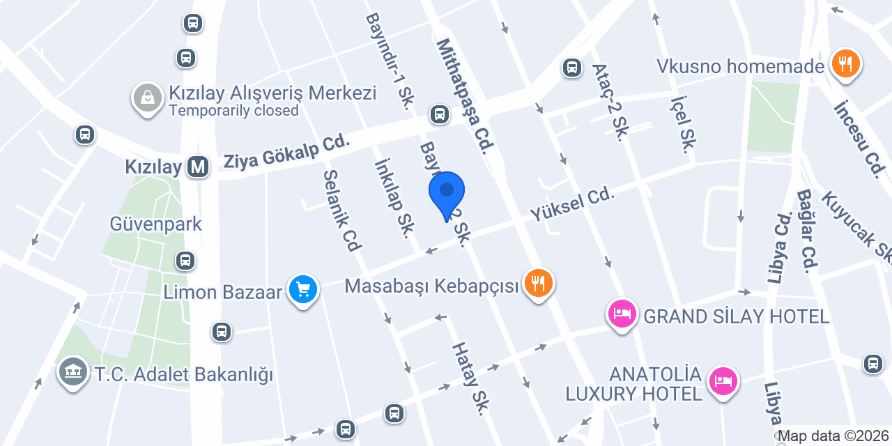 Makro Kitabevi konumu