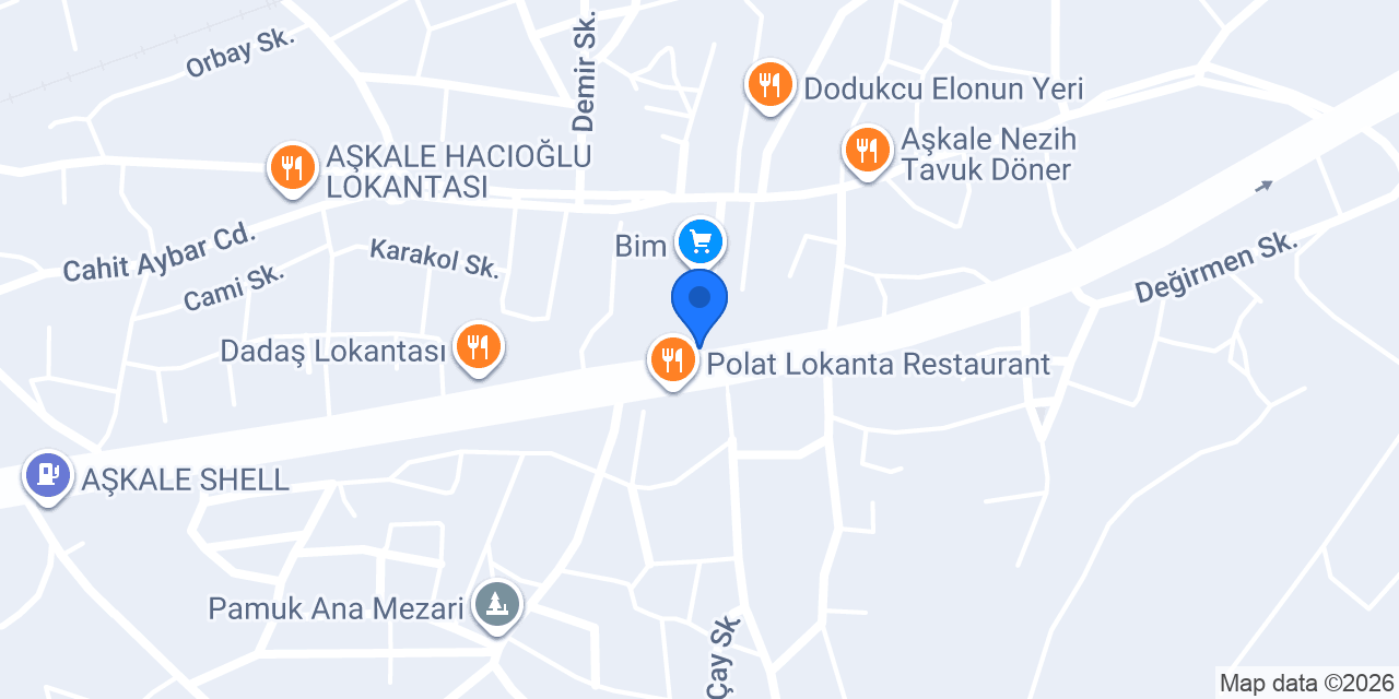 AŞKALE TAKSİ SERDAR YAVUZ konumu