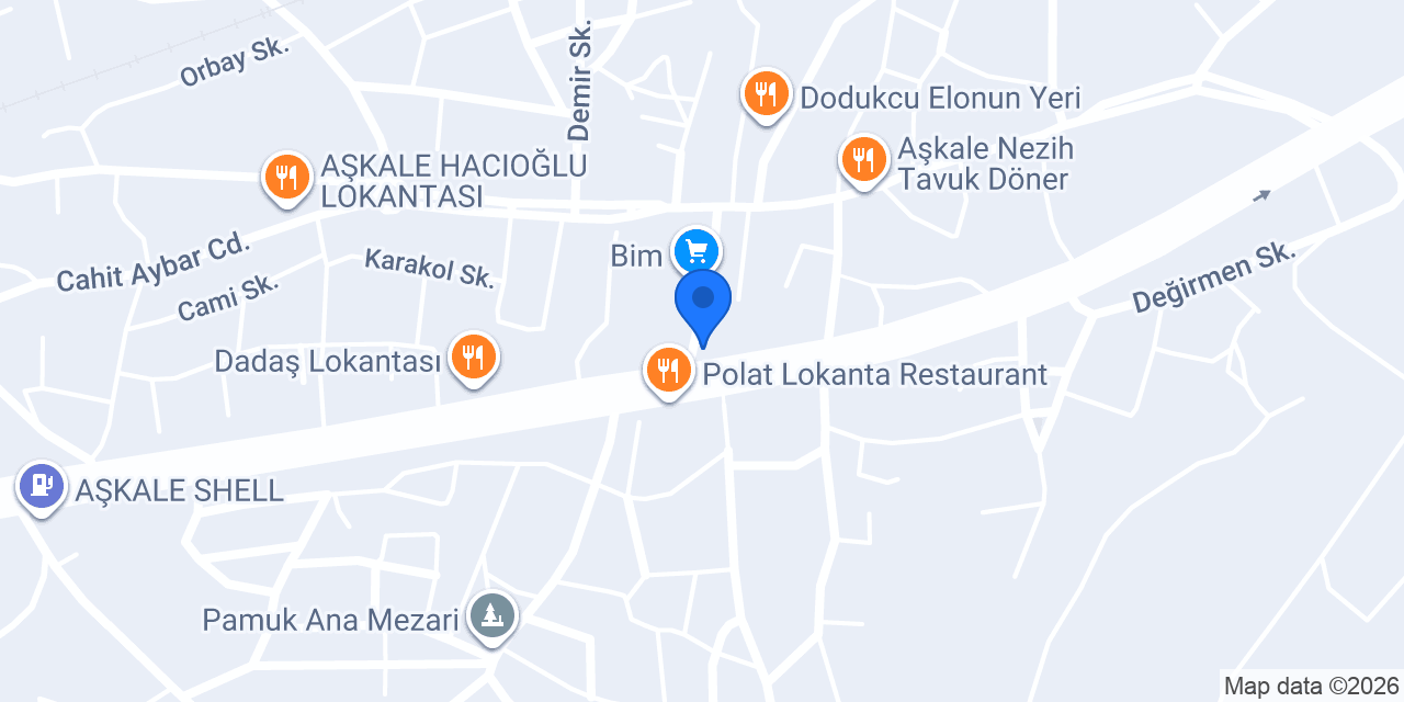 Dadaş Taksi Durağı konumu