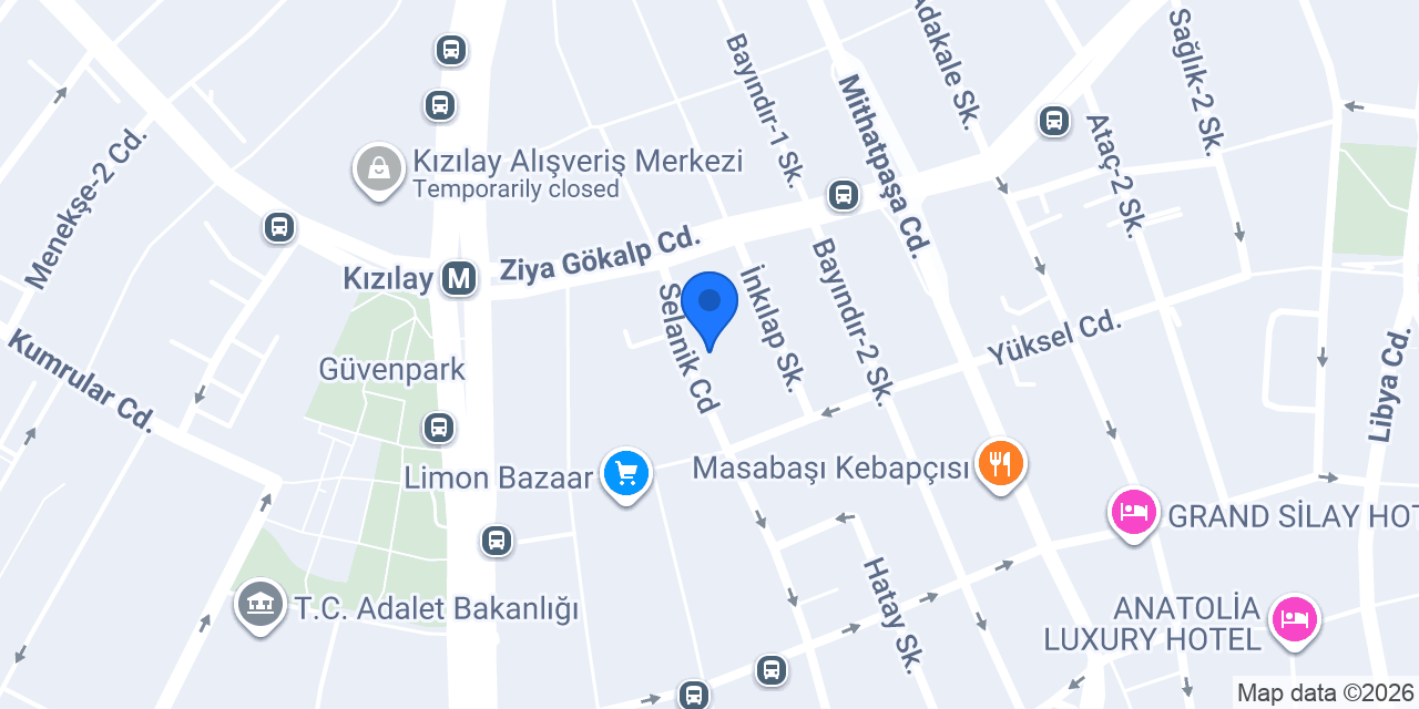Başkent Sürücü Kursları konumu