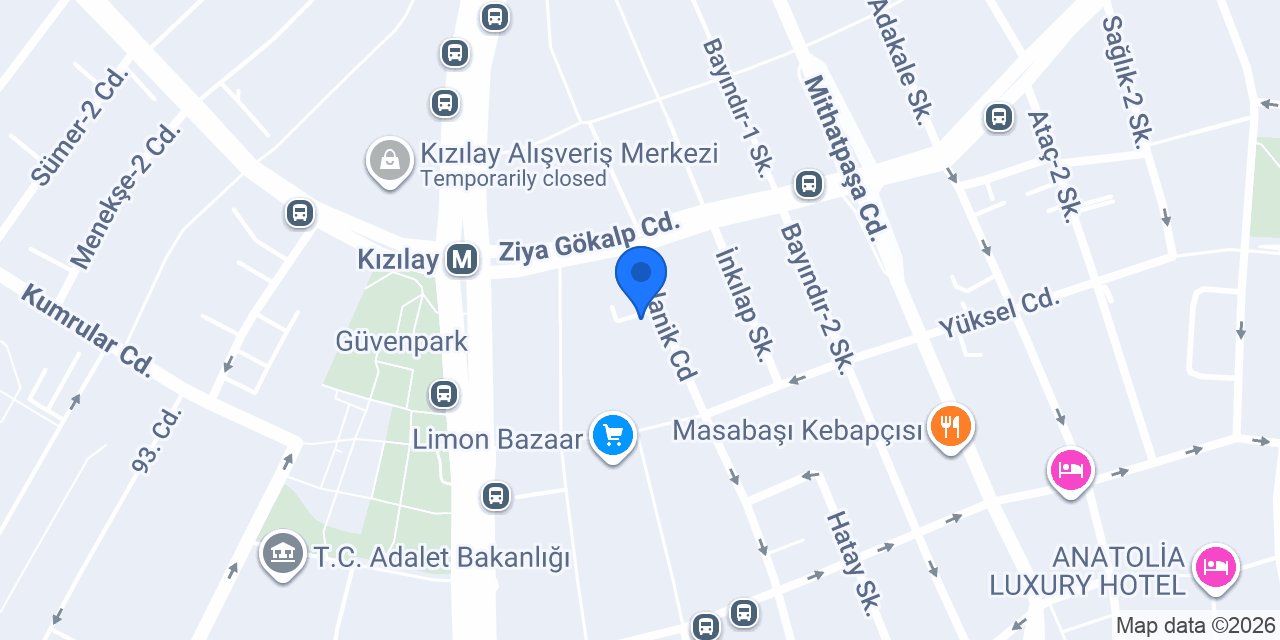 Diş Hekimi Mekin Dereli konumu
