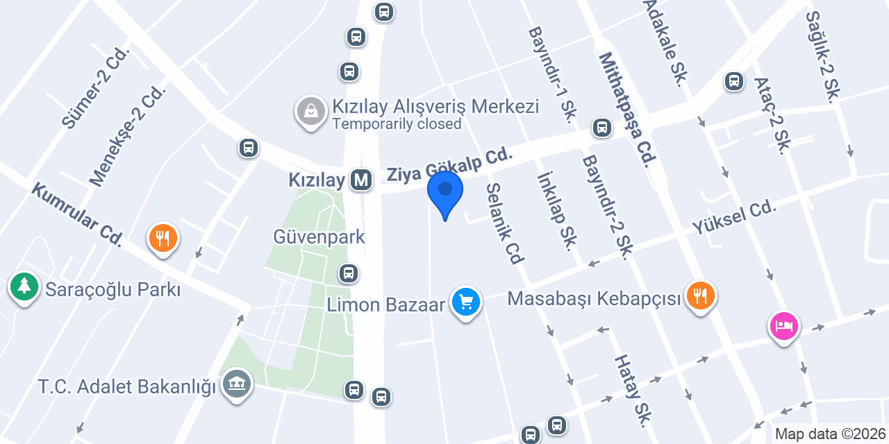 Ankara Bade Kitabevi konumu