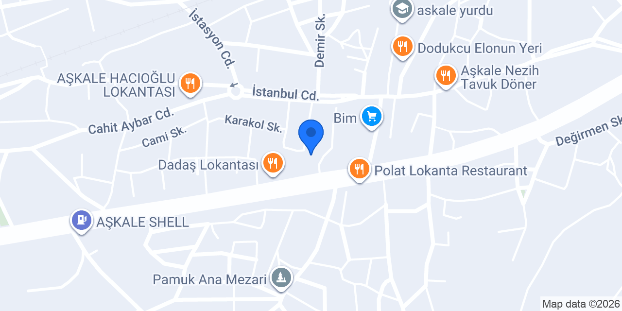Sürat Kargo Aşkale Şube konumu