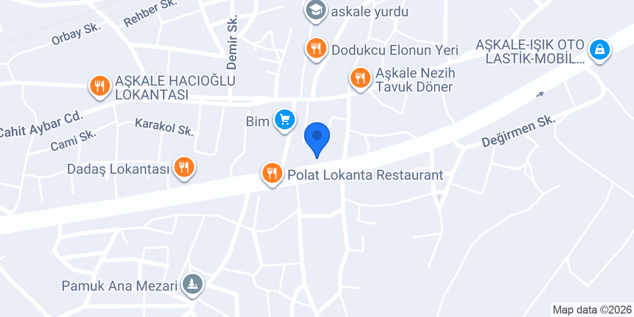 Aşkale Otel Evim konumu