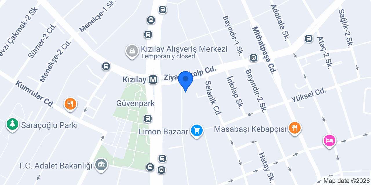 CITI ENGLISH KIZILAY konumu