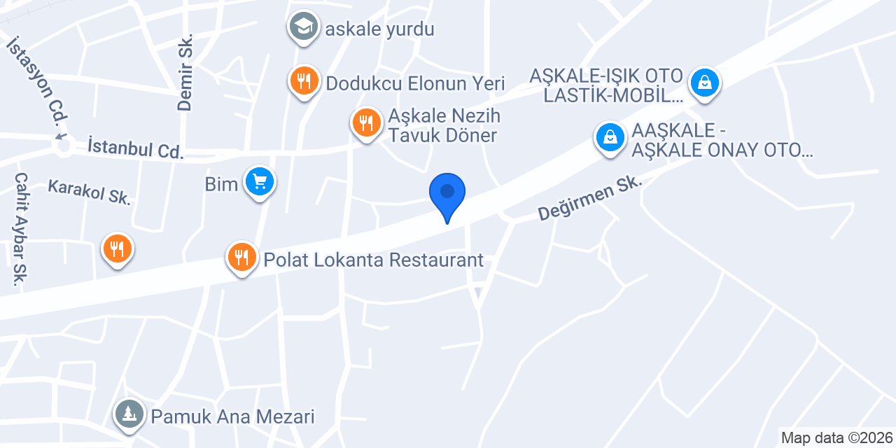 Tercan Aile Sağlık Merkezi konumu