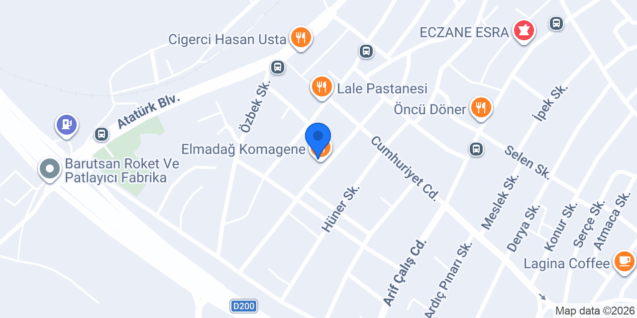 Elmadağ Komagene konumu