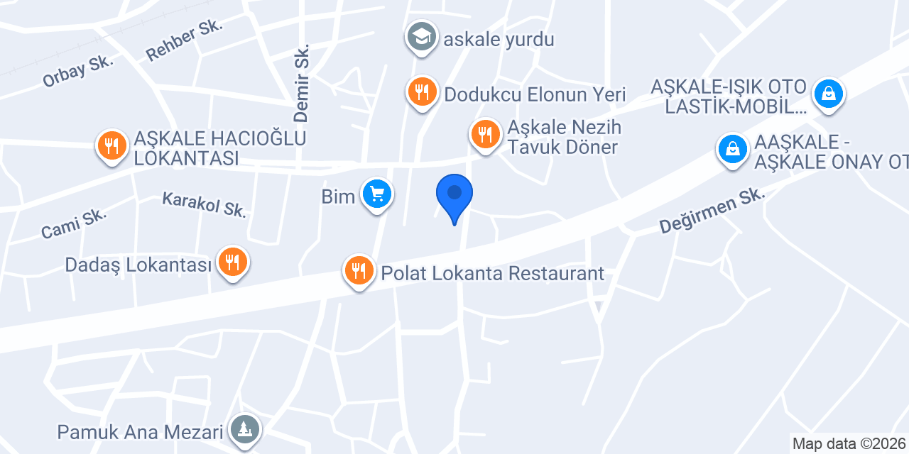 Aşkale Kaymakamlığı konumu
