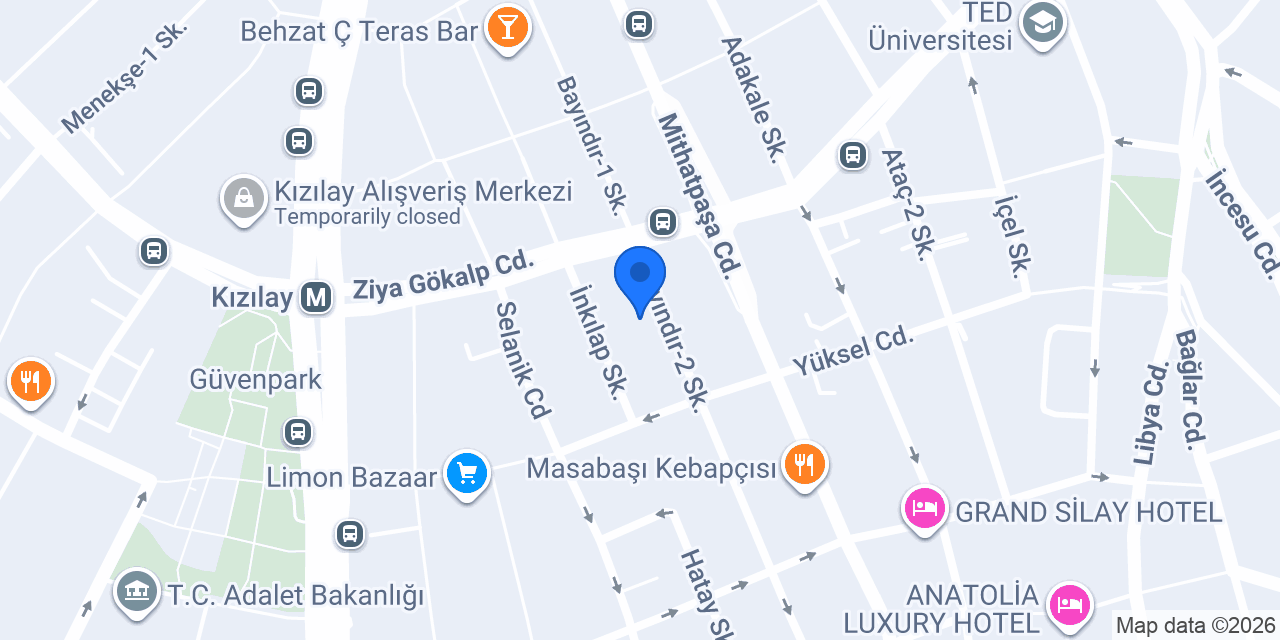 NİF ANKARA HOTEL konumu