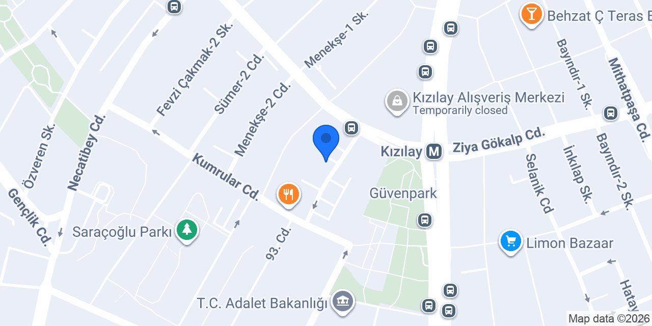 Burak Çintaş Diş Kliniği konumu