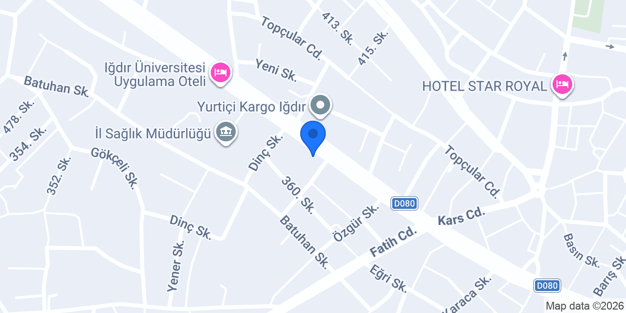 Başkara Yapı İnşaat A.Ş. konumu