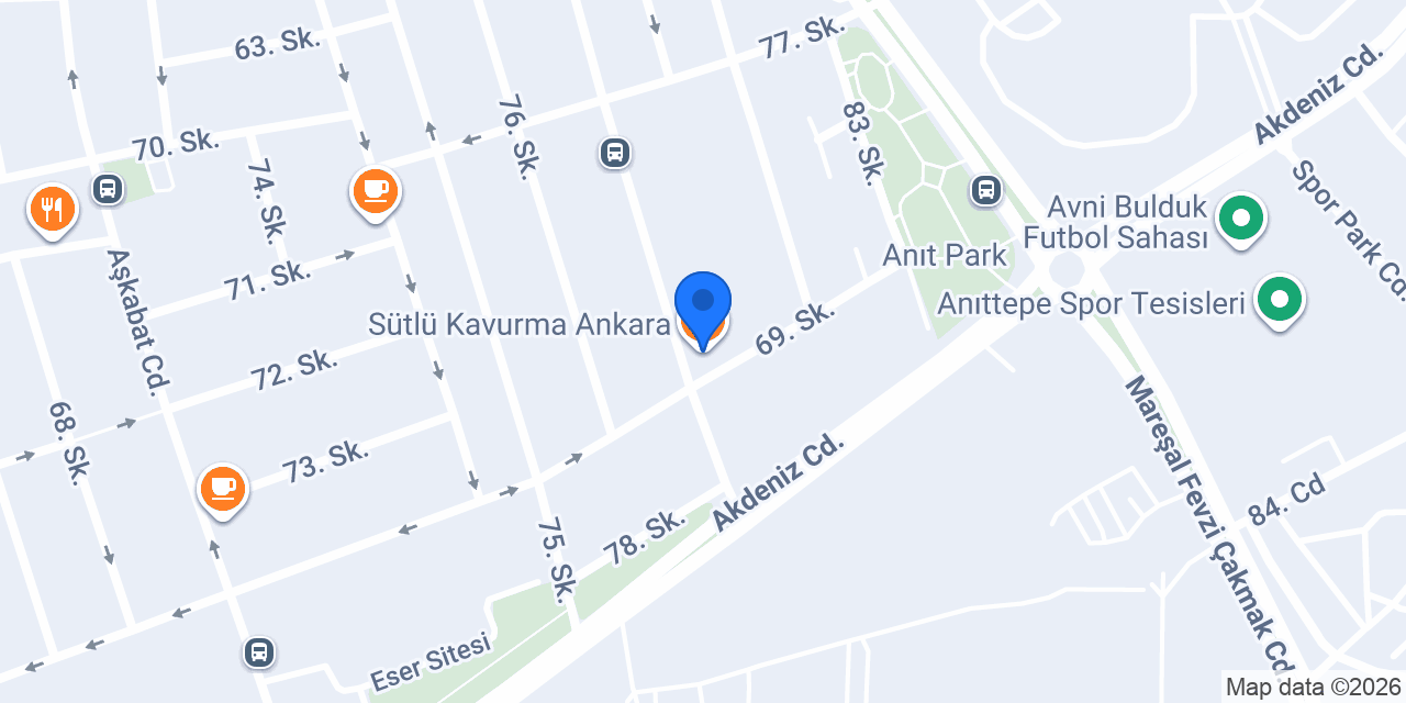 Sütlü Kavurma Ankara konumu