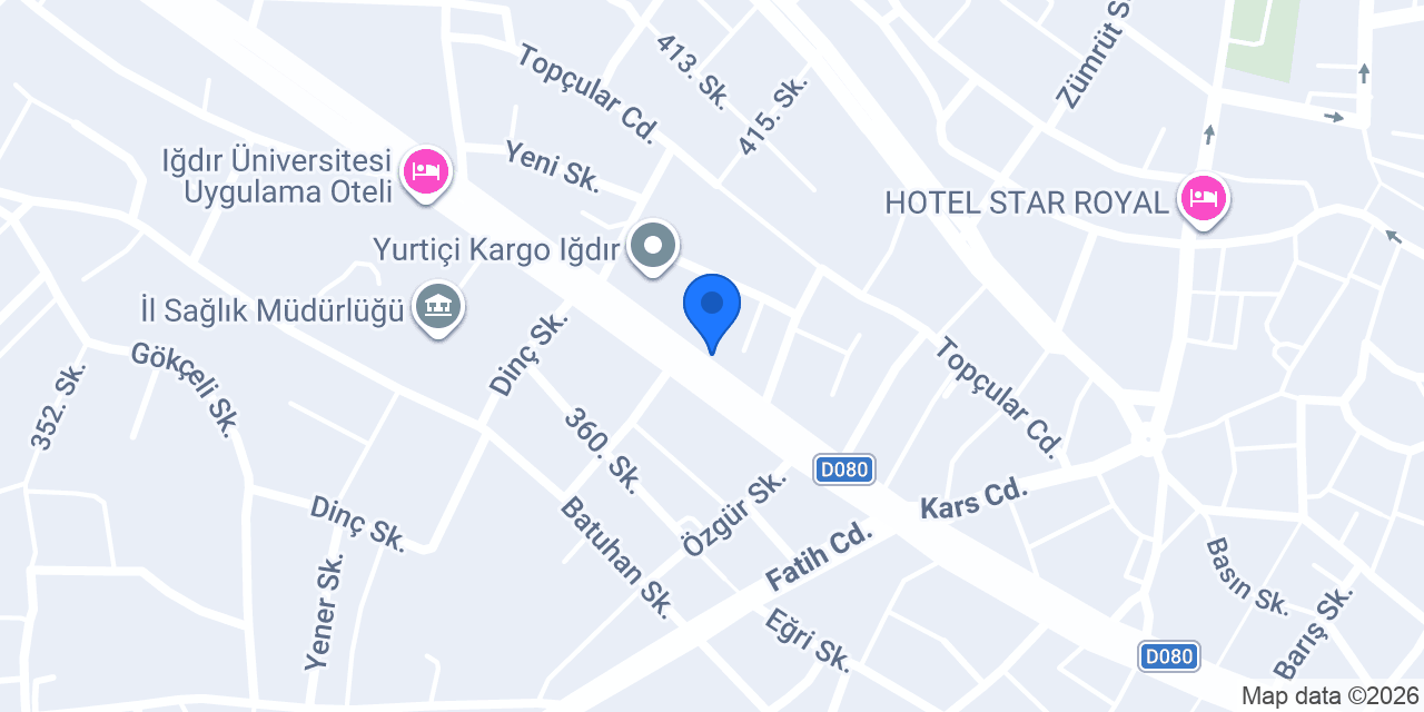 Çiğköfte fabrikası konumu