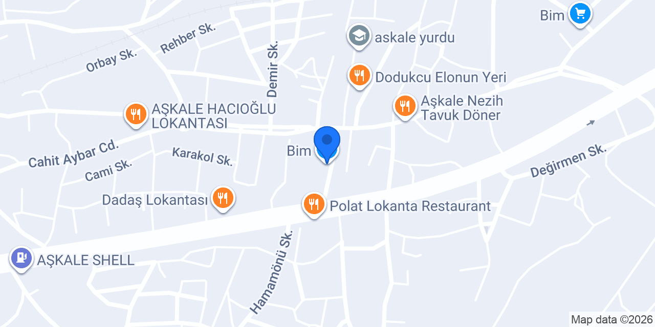 Marshall - Mehmetoğlu Ticaret konumu