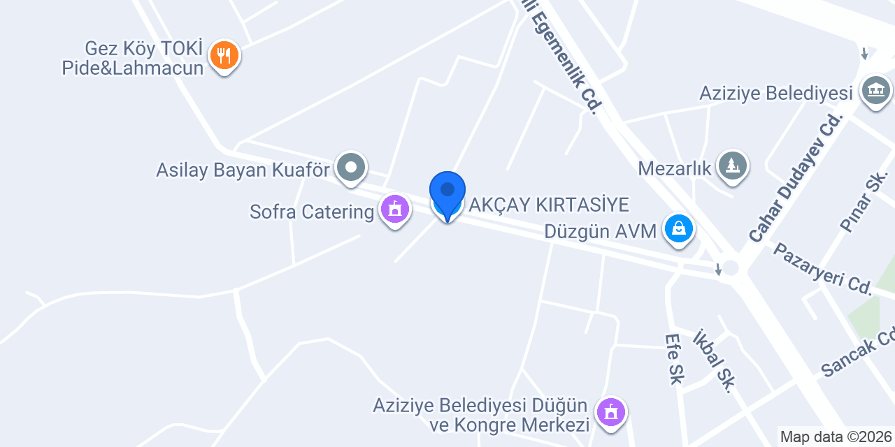 AKÇAY KIRTASİYE konumu