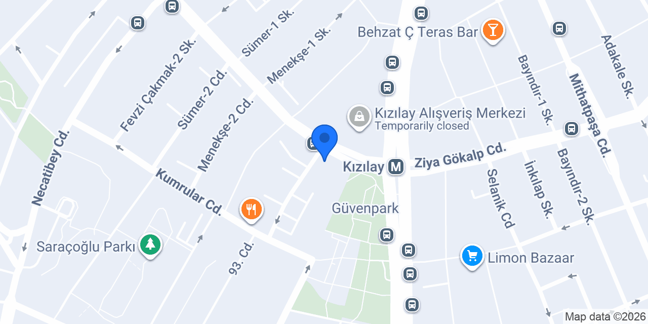 Akbank Kızılay/Ankara Şubesi konumu