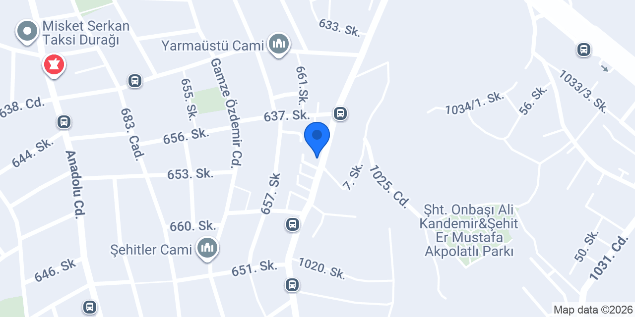 Sanalar Oto Lastik konumu
