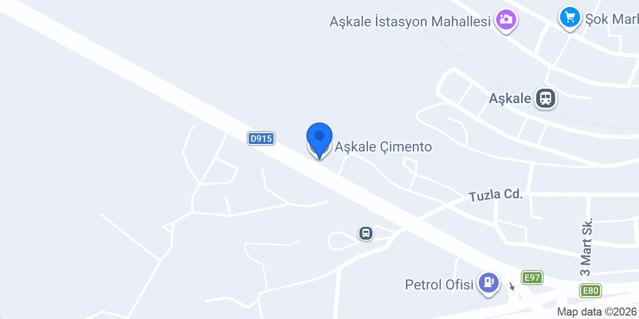 Aşkale Çimento konumu