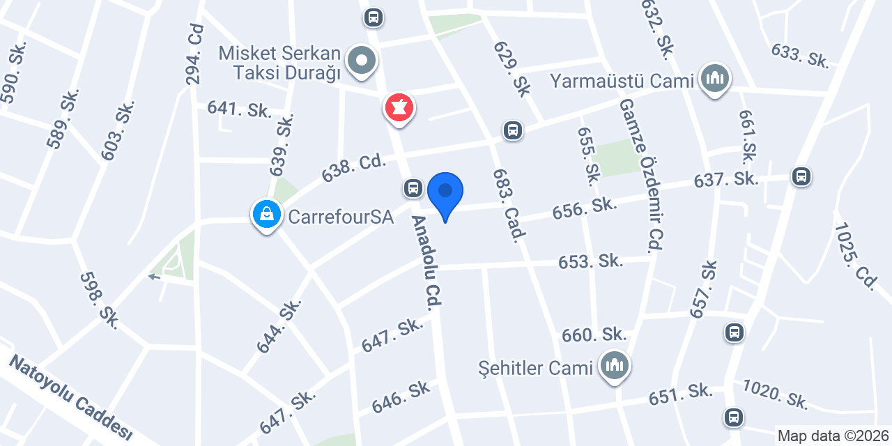 Şimşekler Mobilya konumu