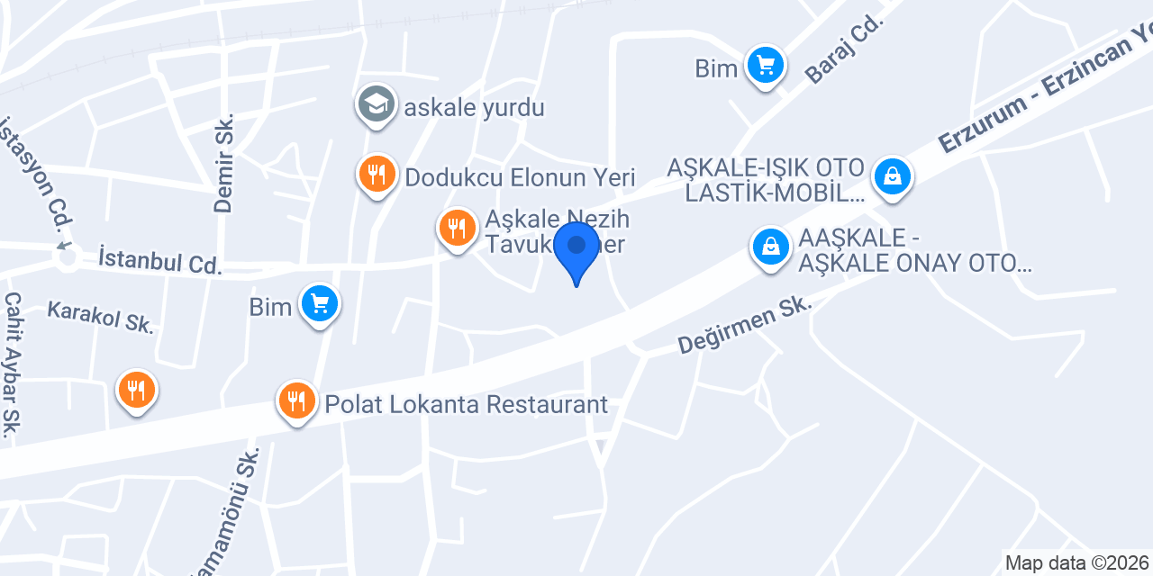 Aşkale Müftülüğü konumu