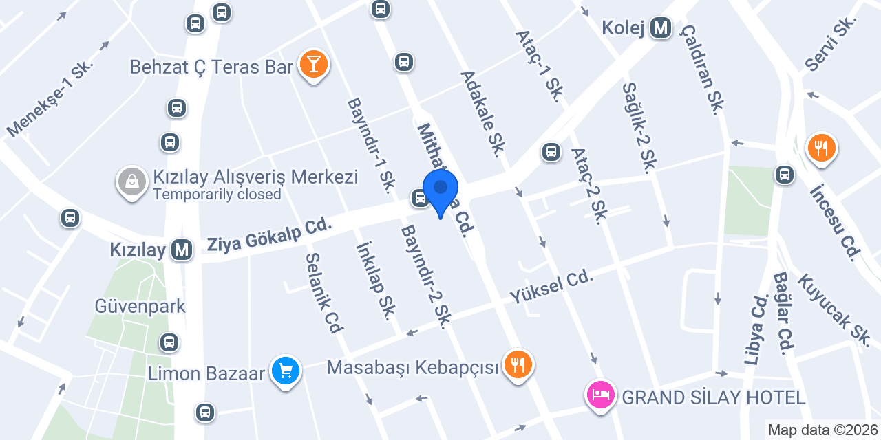 Savaş Güneş Diş Kliniği konumu