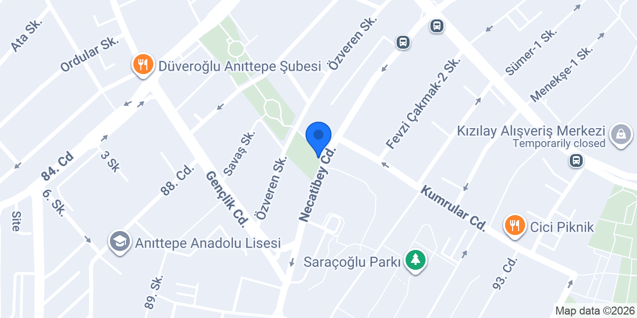 Necatibey Taksi konumu