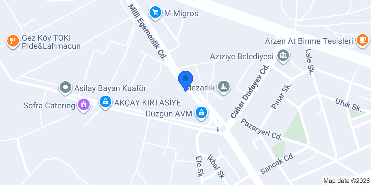 Düzgün Cafe&Bistro konumu