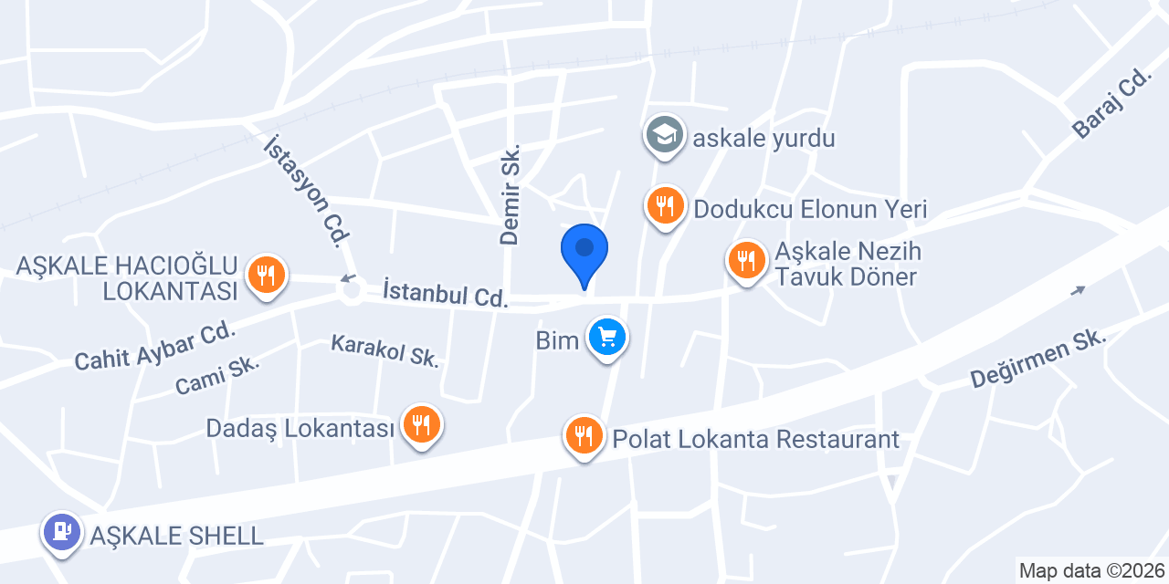 Ziraat Bankası Aşkale Şubesi konumu