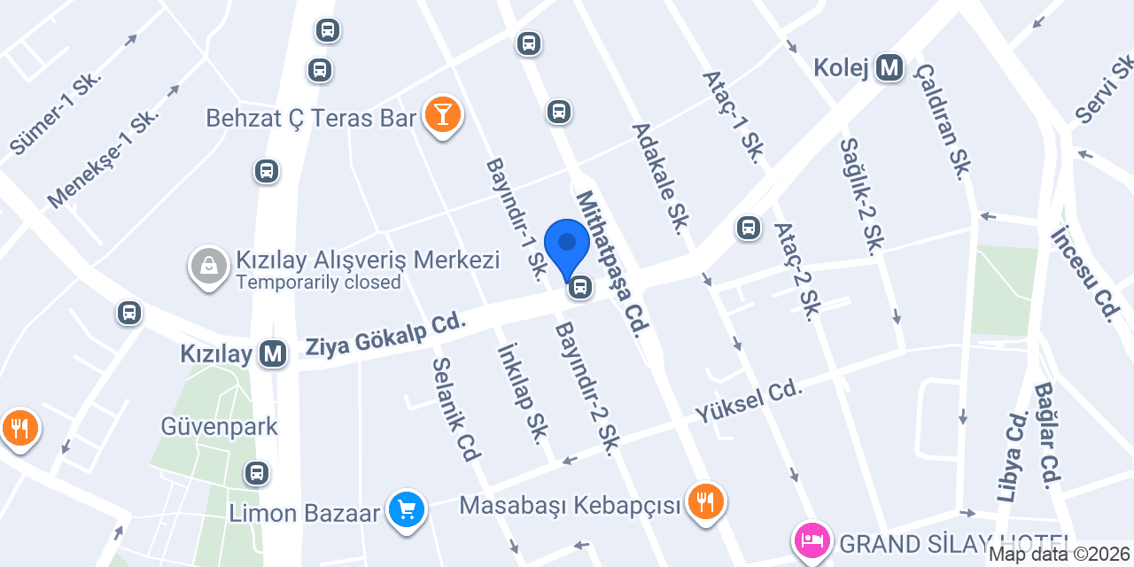 ING - Kızılay Şubesi konumu