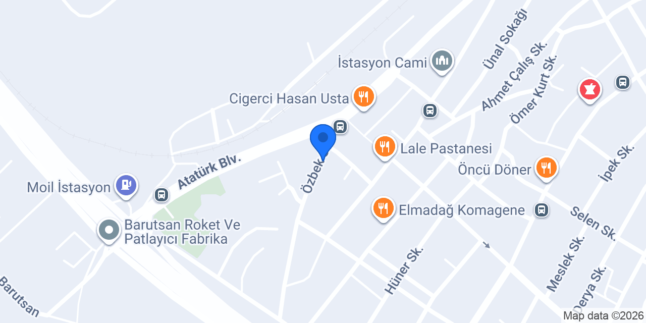 Ataklar Tarım Ürünleri İnşaat konumu