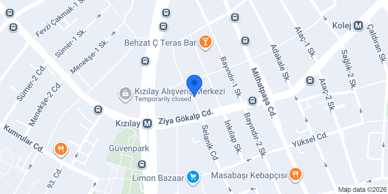 HappyLand Kızılay konumu