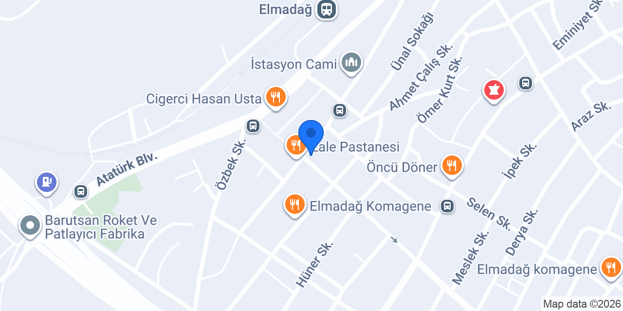 Elmadağ Taksi Sadrettin konumu