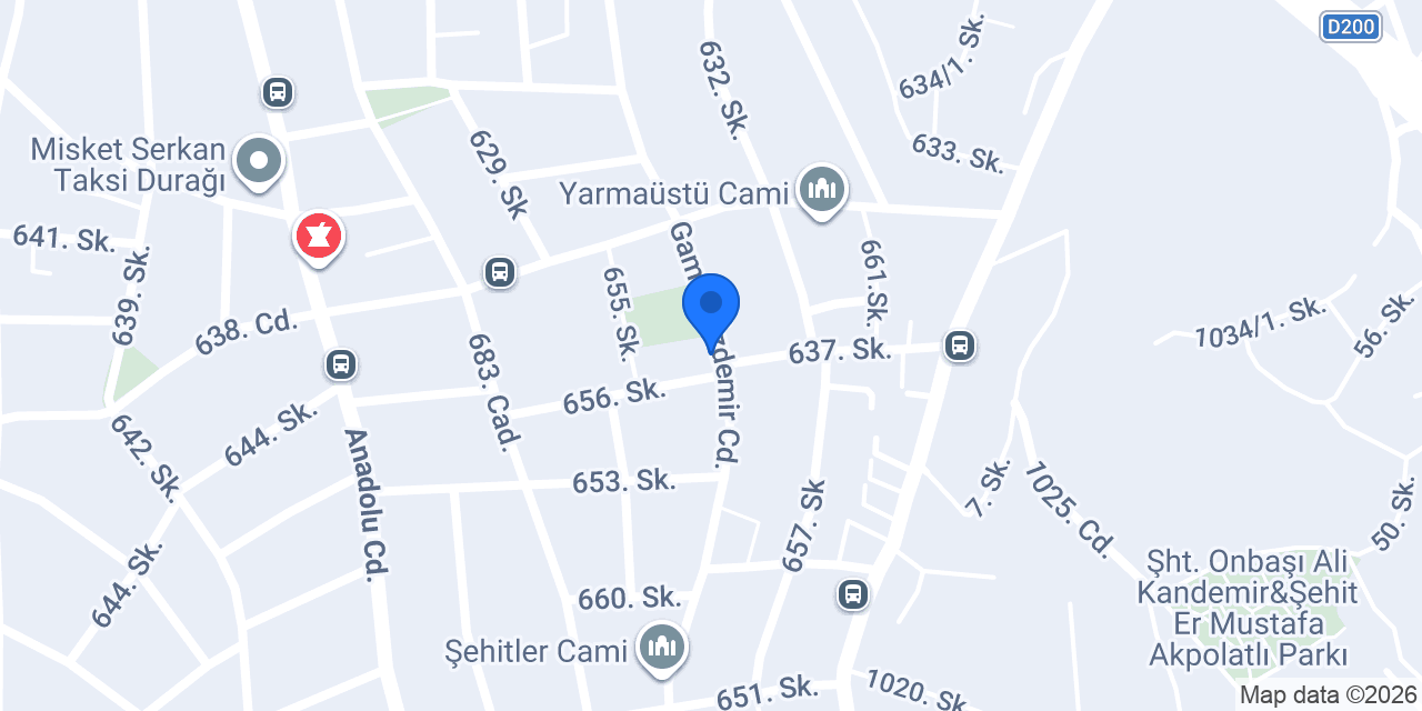 Gökçe Erkek Kuaförü konumu